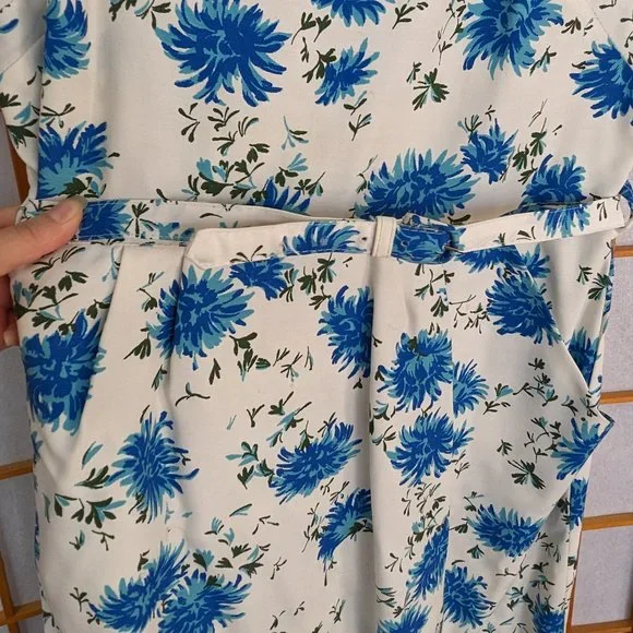Kitsch Delish Blue Floral Vintage Dress - Picture 14 of 16